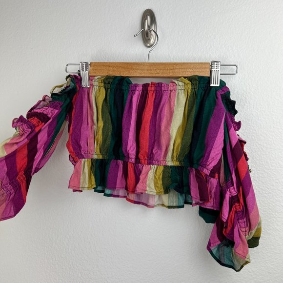 LPA Lelia Crop Trop in Multi Colored Stripe #204 - Picture 5 of 8